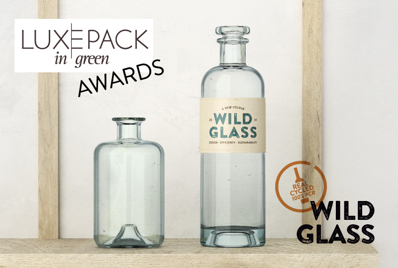 Wild glass, the new colour 100% recycled.